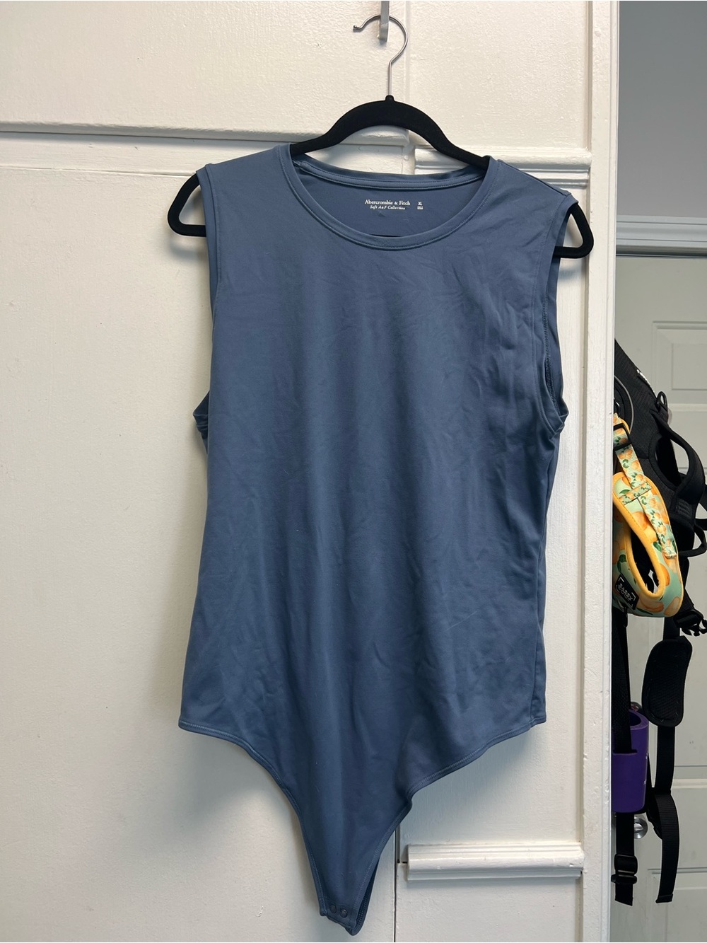 Abercrombie & Fitch Slate Blue Sleeveless Bodysuit